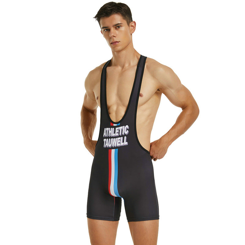 Wrestling Singlet Black - Trunkdudez